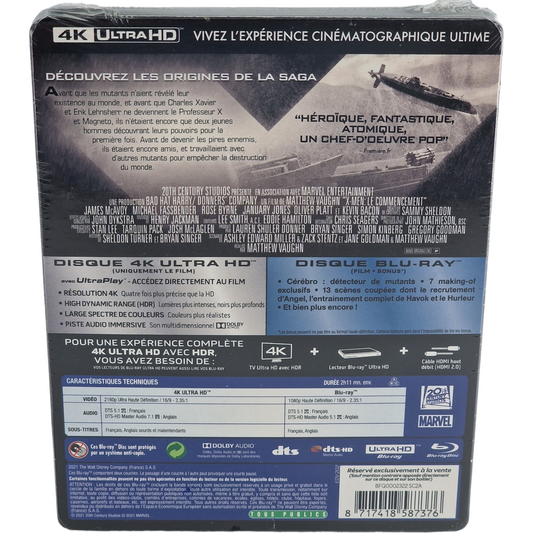 X-Men: Le Commencement - SteelBook 4K Ultra HD + Blu-ray - Visuel 3