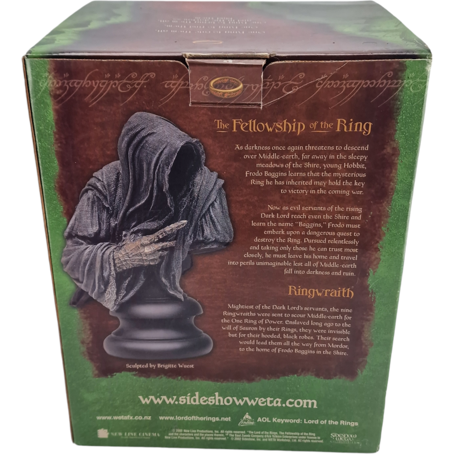 Seigneur des Anneaux Buste Resine Ringwraith Sideshow Weta  Polystone 1/4