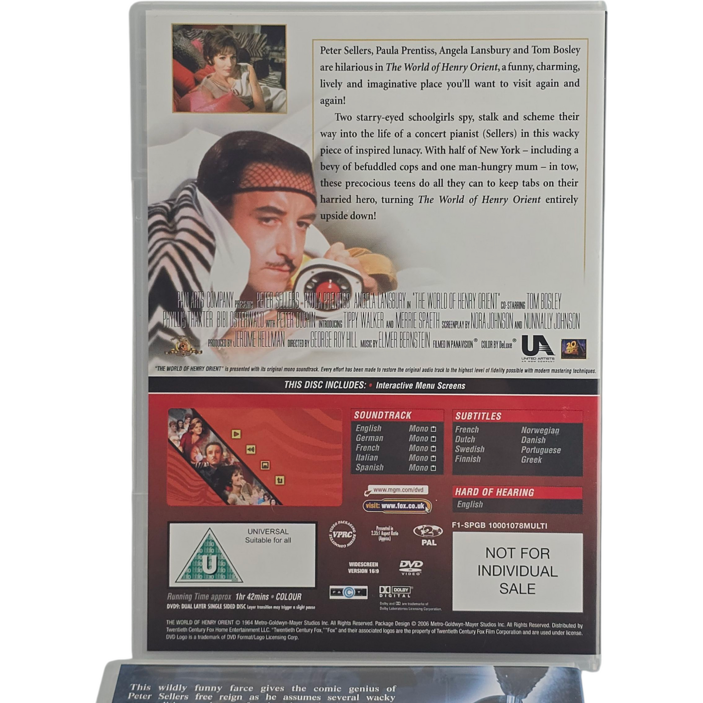 Peter Sellers Collection 6 Films  DVD  Pink Panther +Pussycat? + Party .. Zone 2