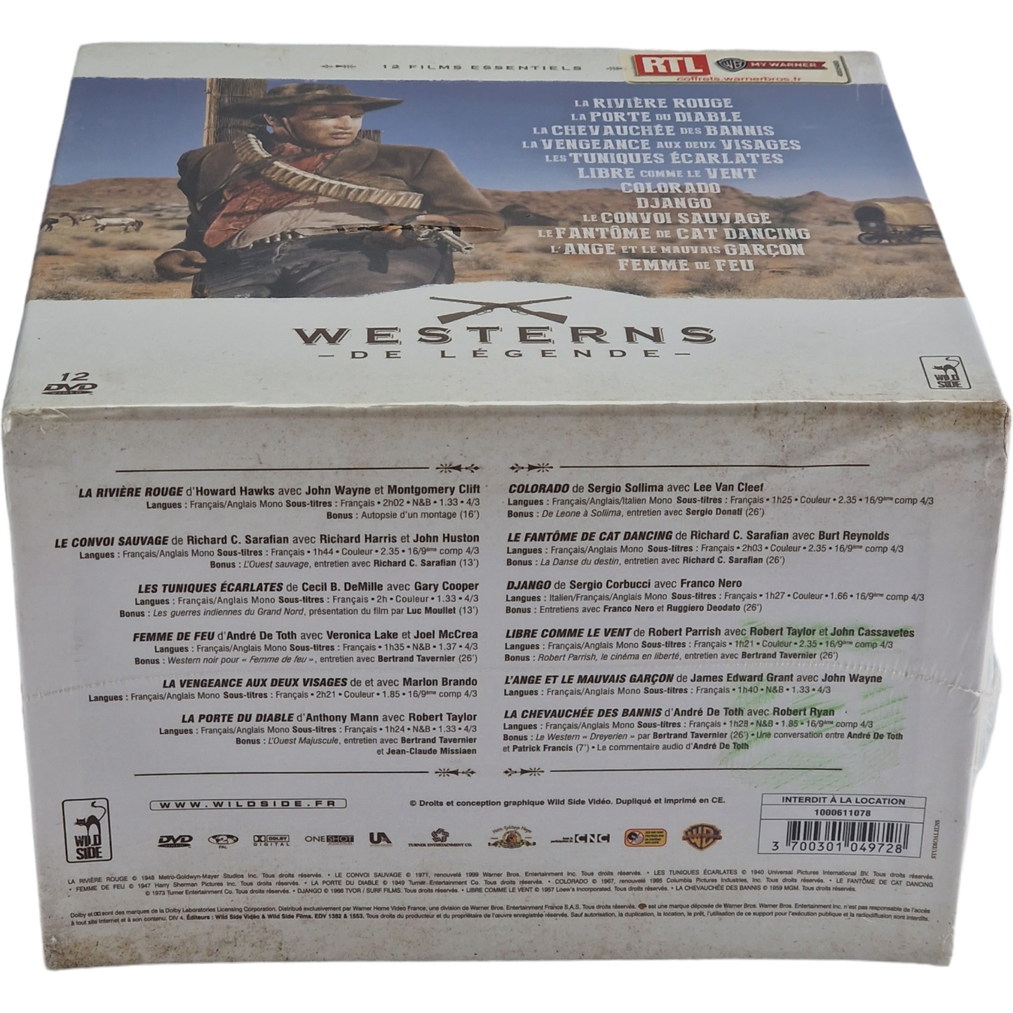 Westerns de légende Coffret DVD 12 Films Essentiels Pack  Zone 2
