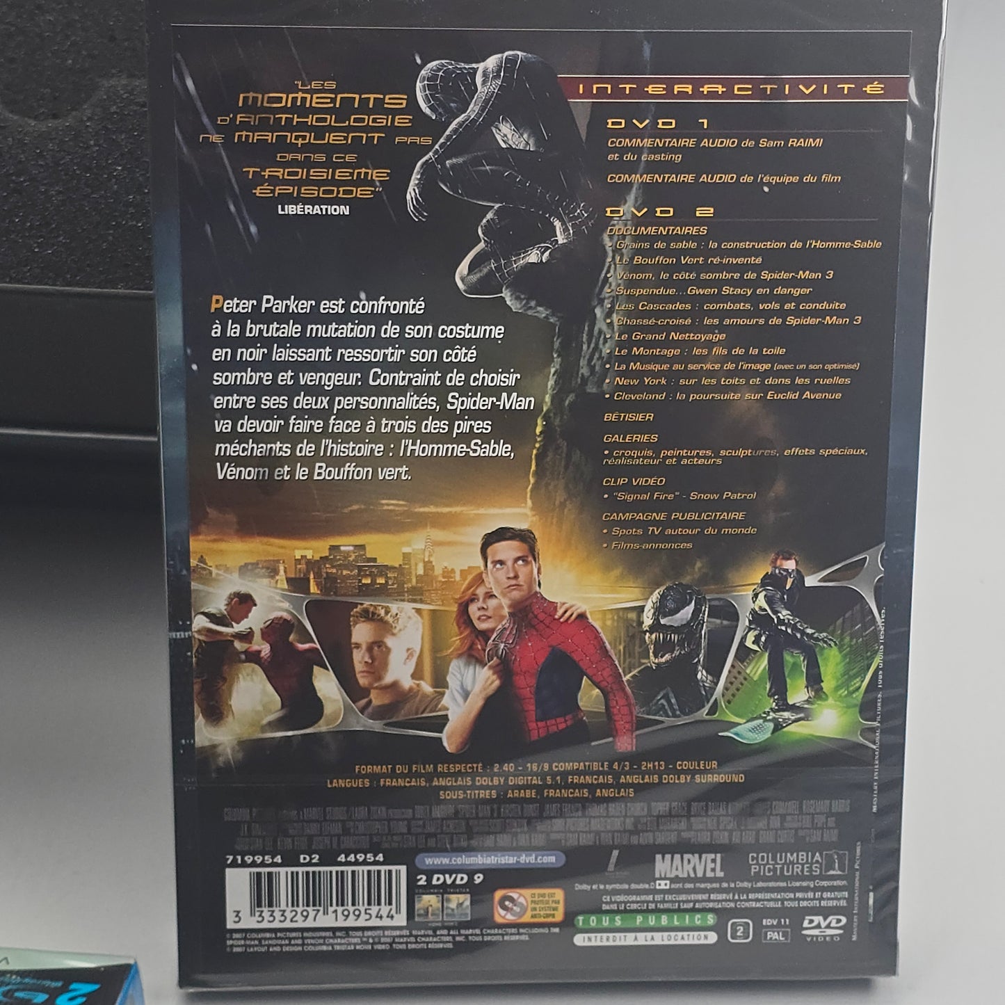 Spider-Man 3 Collector Blu-ray DVD Coffret Ultimate Figurine Attakus Rare
