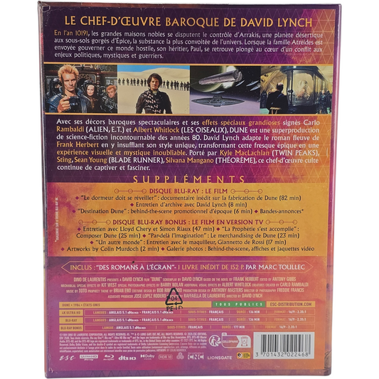 Dune Steelbook Édt Ltd Collector numérotée 4K UHD + Blu-ray David Lynch  B