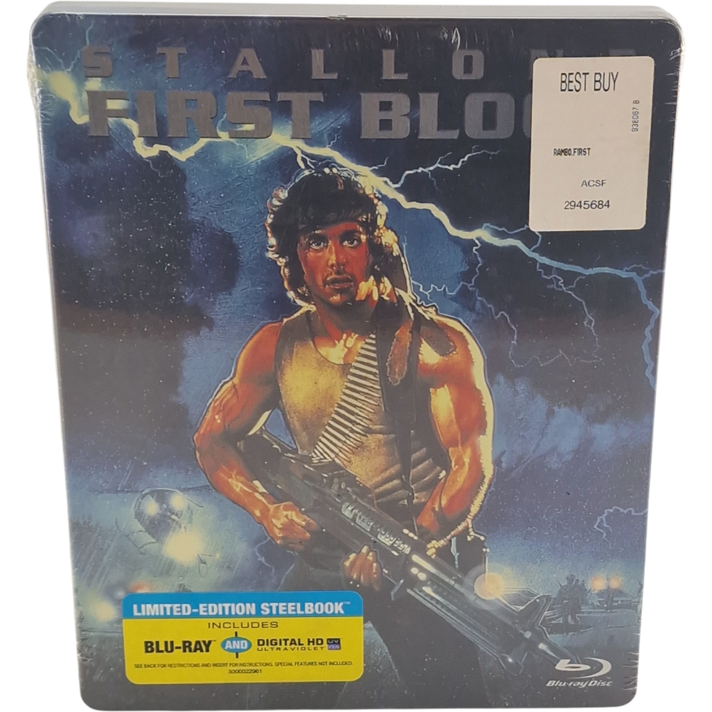 First Blood Rambo I Blu-ray SteelBook Exclusivité Best Buy 2013 Stallone Zone A