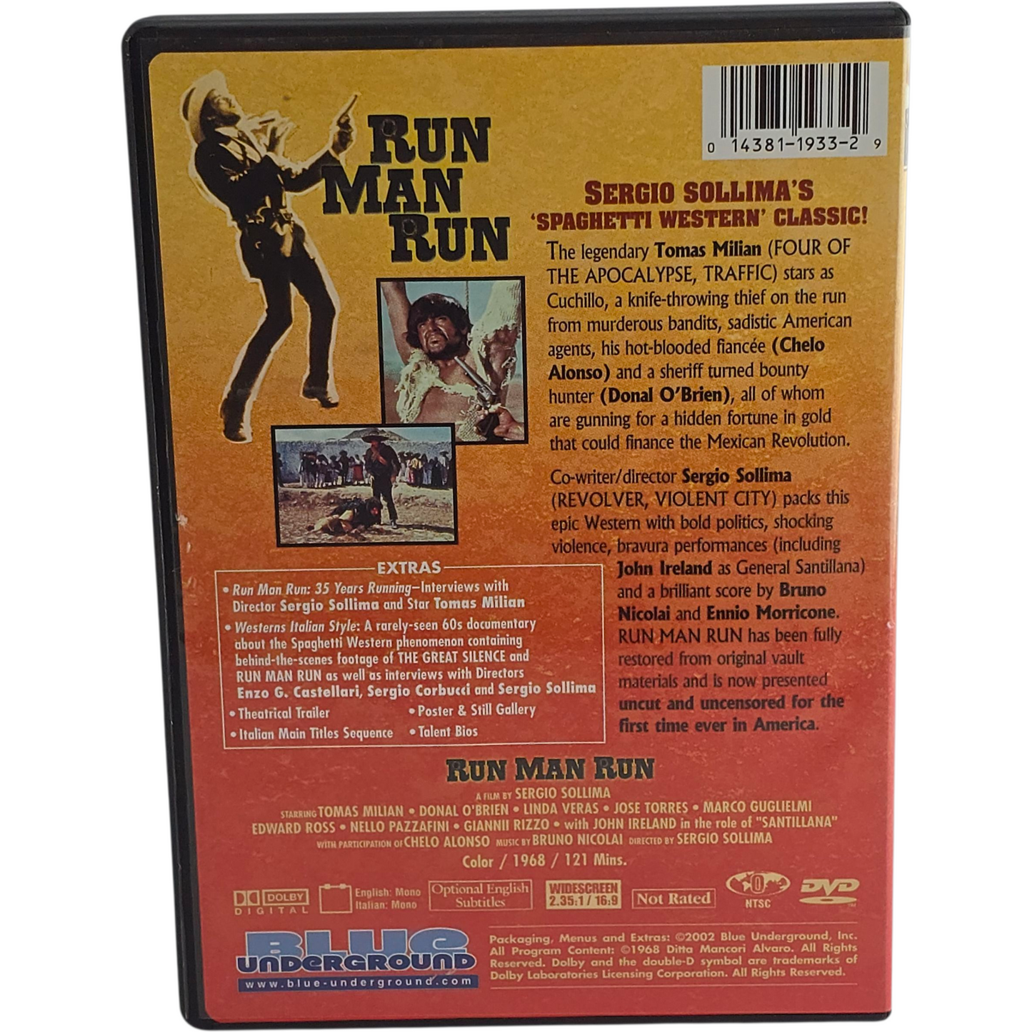 Run Man Run DVD  O'Brien, Donald  Zone 1 US Import [-18]
