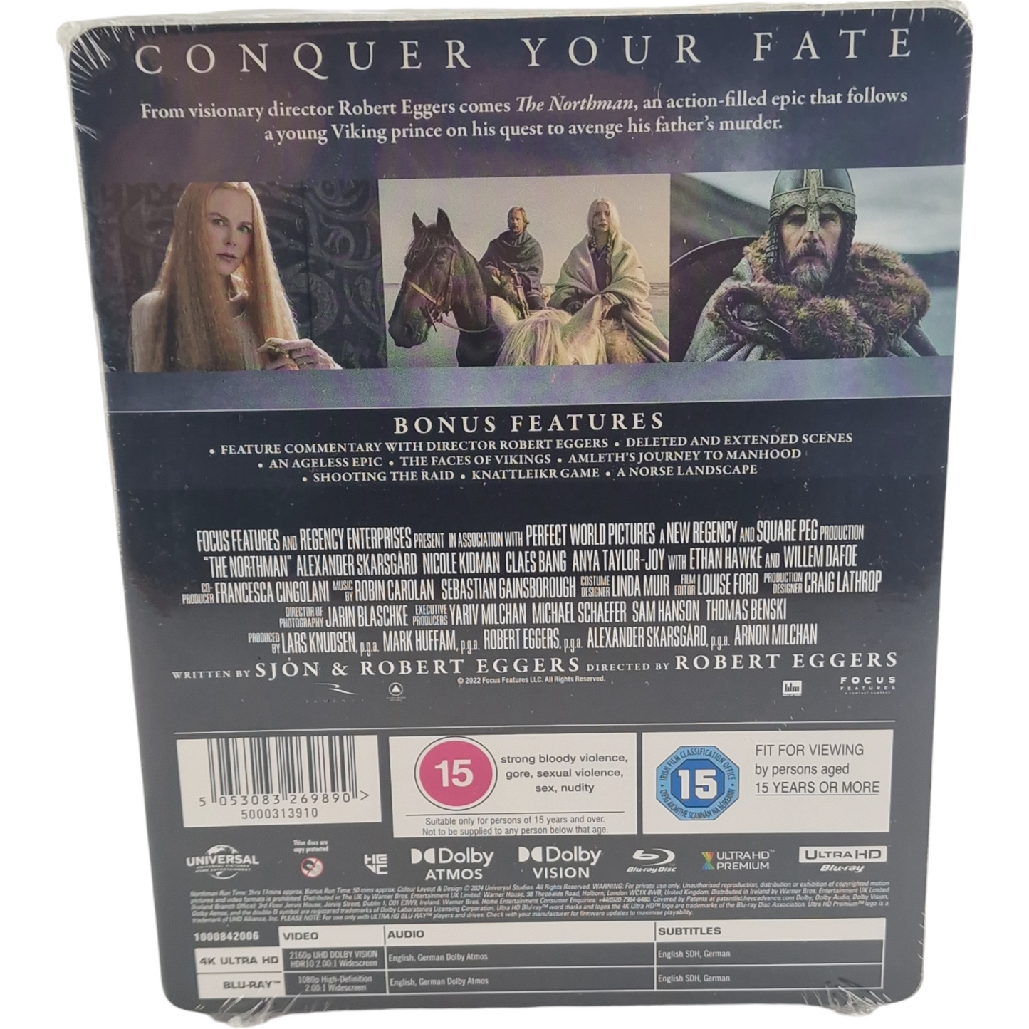 The Northman 4K Ultra HD + Blu-ray Steelbook Débossé Nicole Kidman 2024  B [-18]