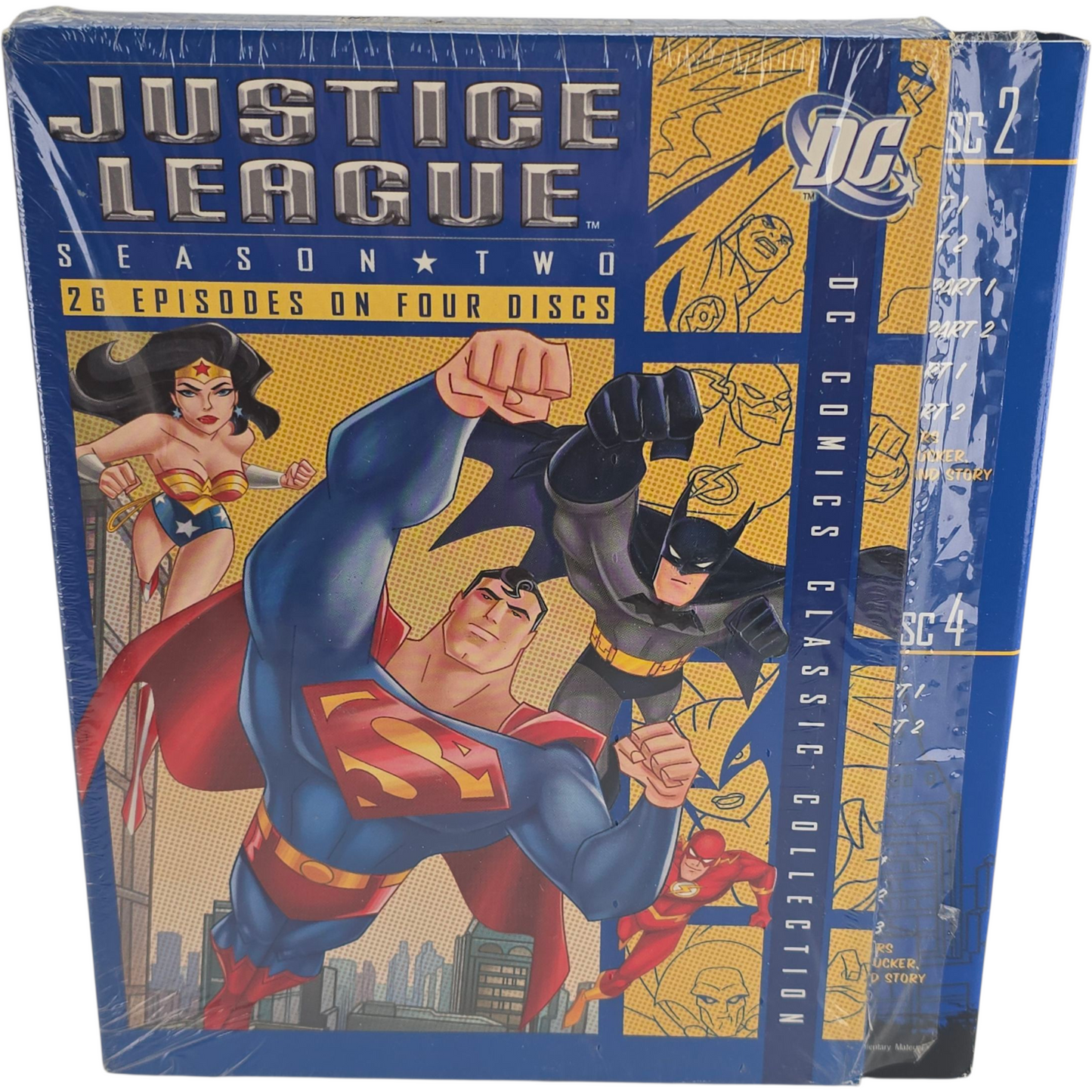 Justice League Unlimited: 4 DVD DigiPack Season 2 DC Comics Zone 1