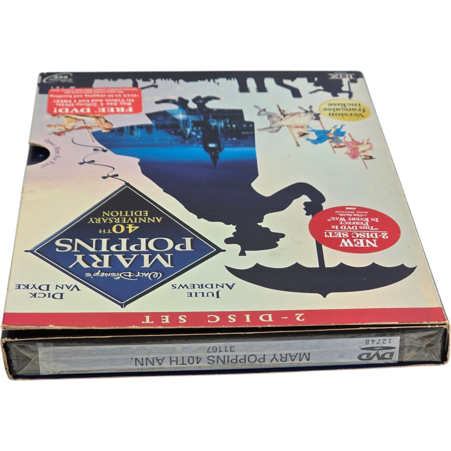 Mary Poppins DVD Walt Disney Édition du 40e anniversaire Canada 2004 VF Region A