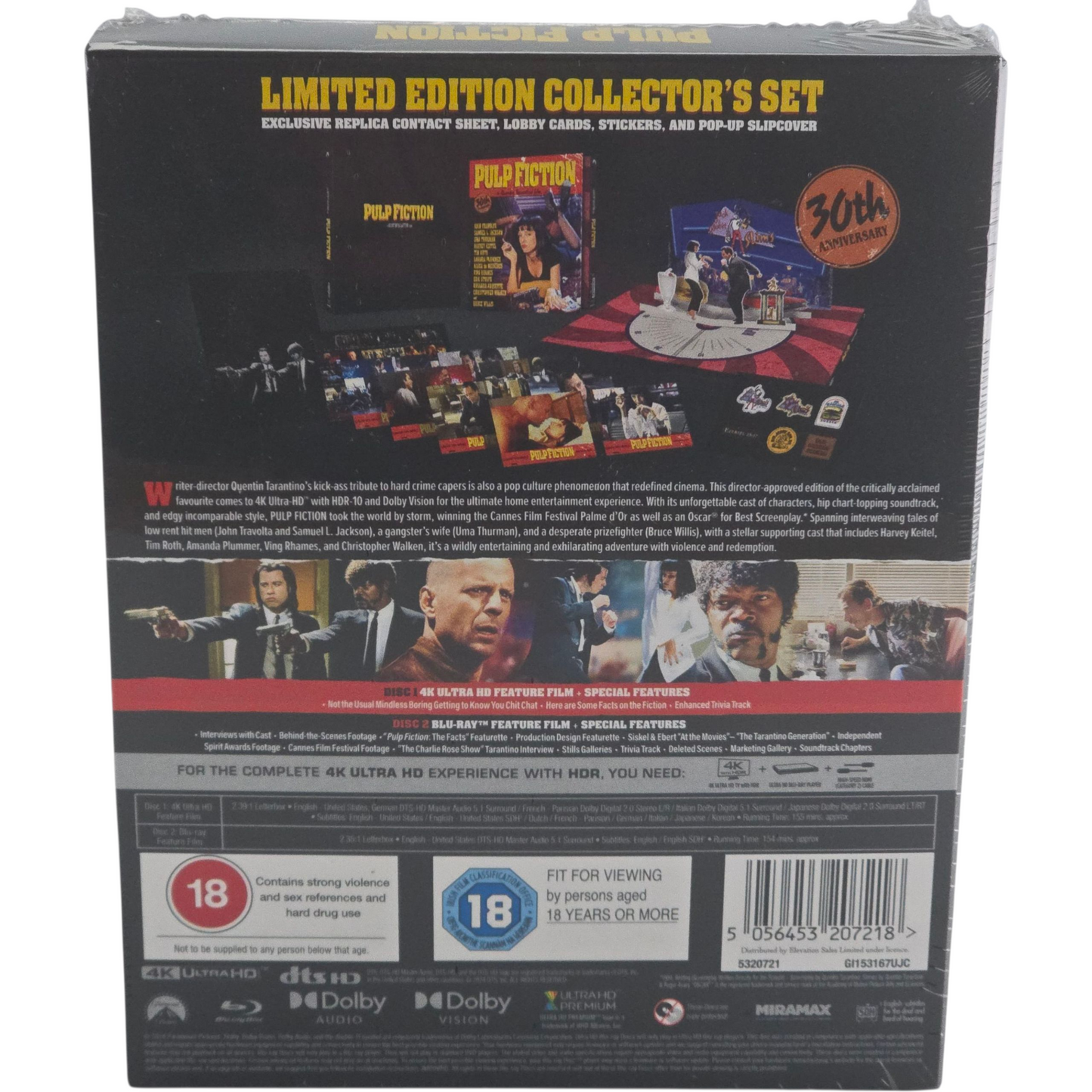 Pulp Fiction 4K UHD + Blu-ray - Ed. Limitée Tarantino - Collector UK [-18] B