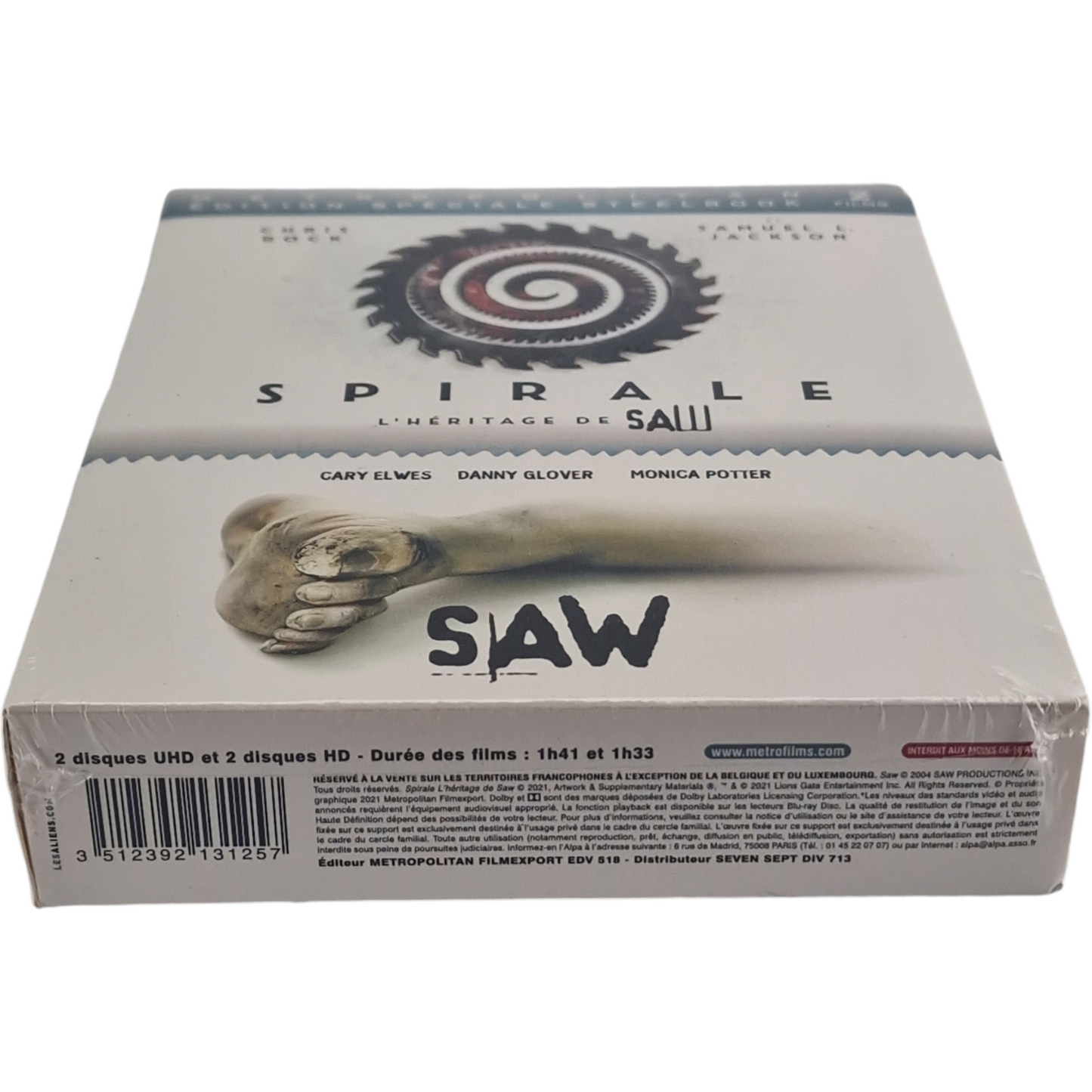 Spirale : l'héritage de Saw + Saw -4K Ultra HD +Blu-ray SteelBook Édition B[-18] Zone