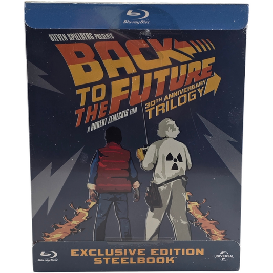 Retour vers le futur - Trilogie (1985-1990) - Coffret SteelBook Blu-ray - Zone A + Zone B - vue 2