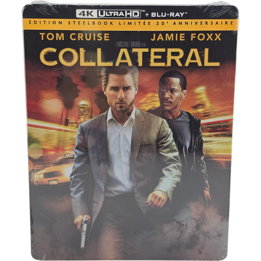 Collateral SteelBook 4K Blu-ray 20e Anniversaire Tom Cruise Jamie Foxx Mann