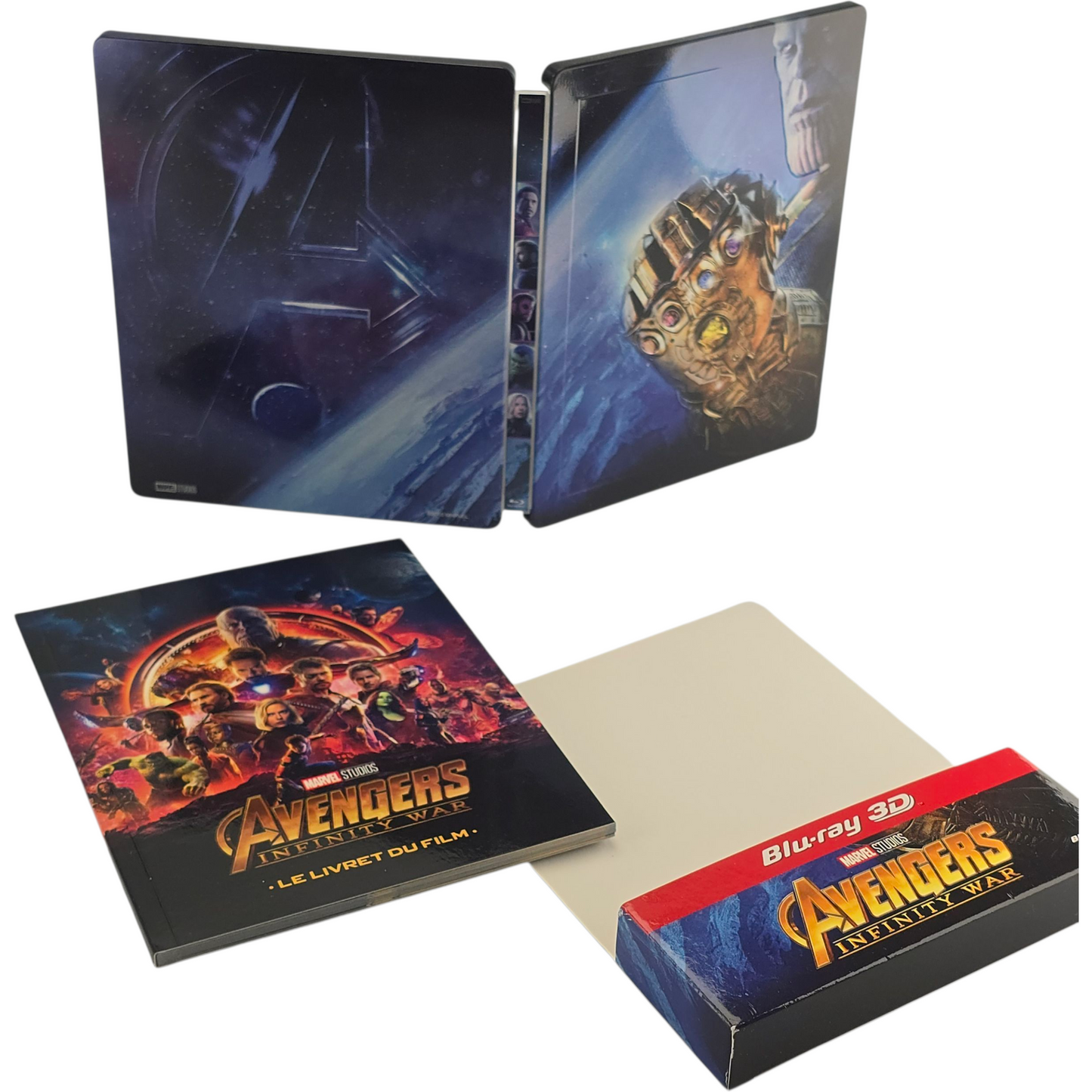 Avengers Infinity War Blu-ray 3D + 2D  Steelbook : Robert Downey Jr  Zone B