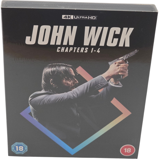 John Wick: Chapters 1-4   4K Ultra HD + Blu-ray  Keanu Reeves Zone B [-18]