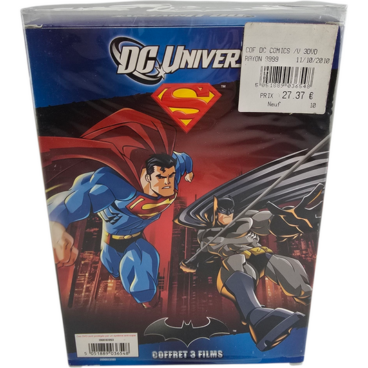 DC Universe - Coffret 3 Films DVD (Batman / Superman / Justice League) Zone 2