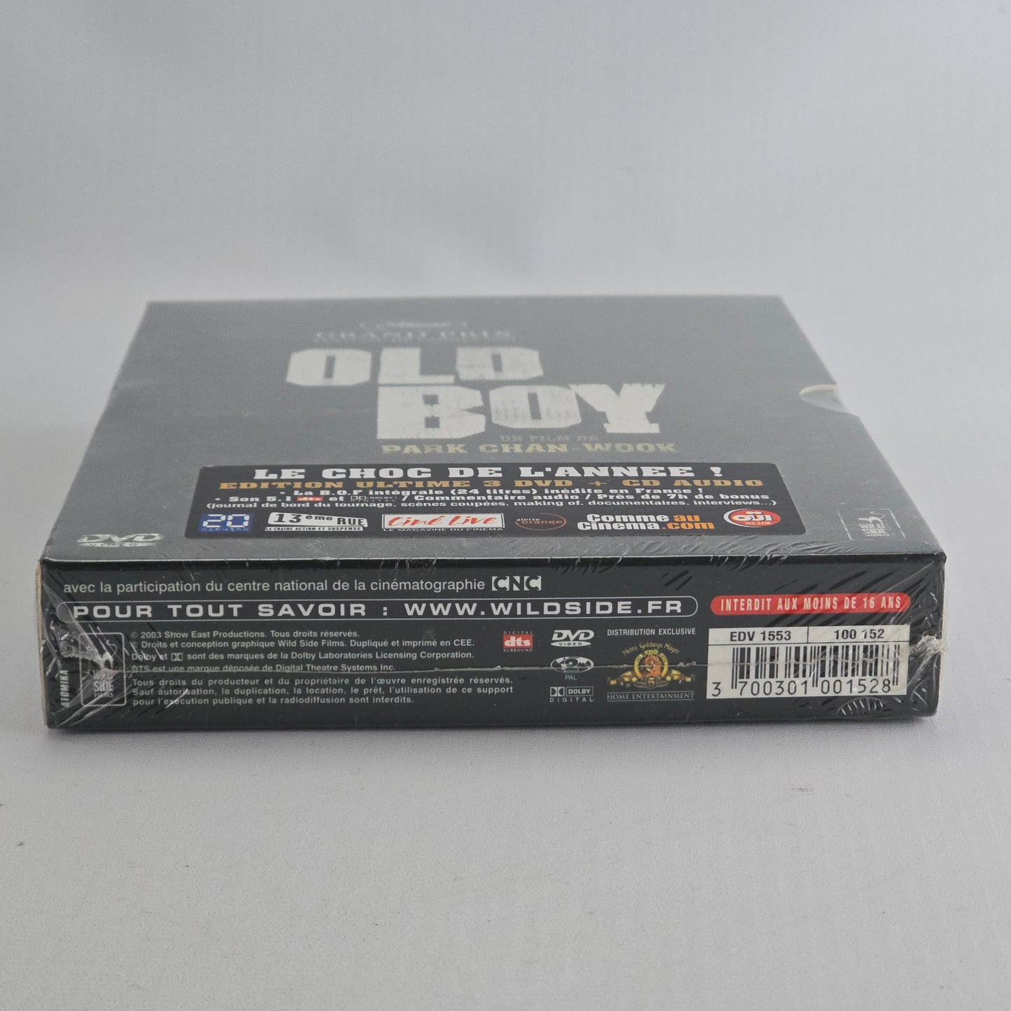 Old boy Edition ultime 3 DVD (Film + Bonus) + 1 CD (Bande originale) DigiPack  Zone 2