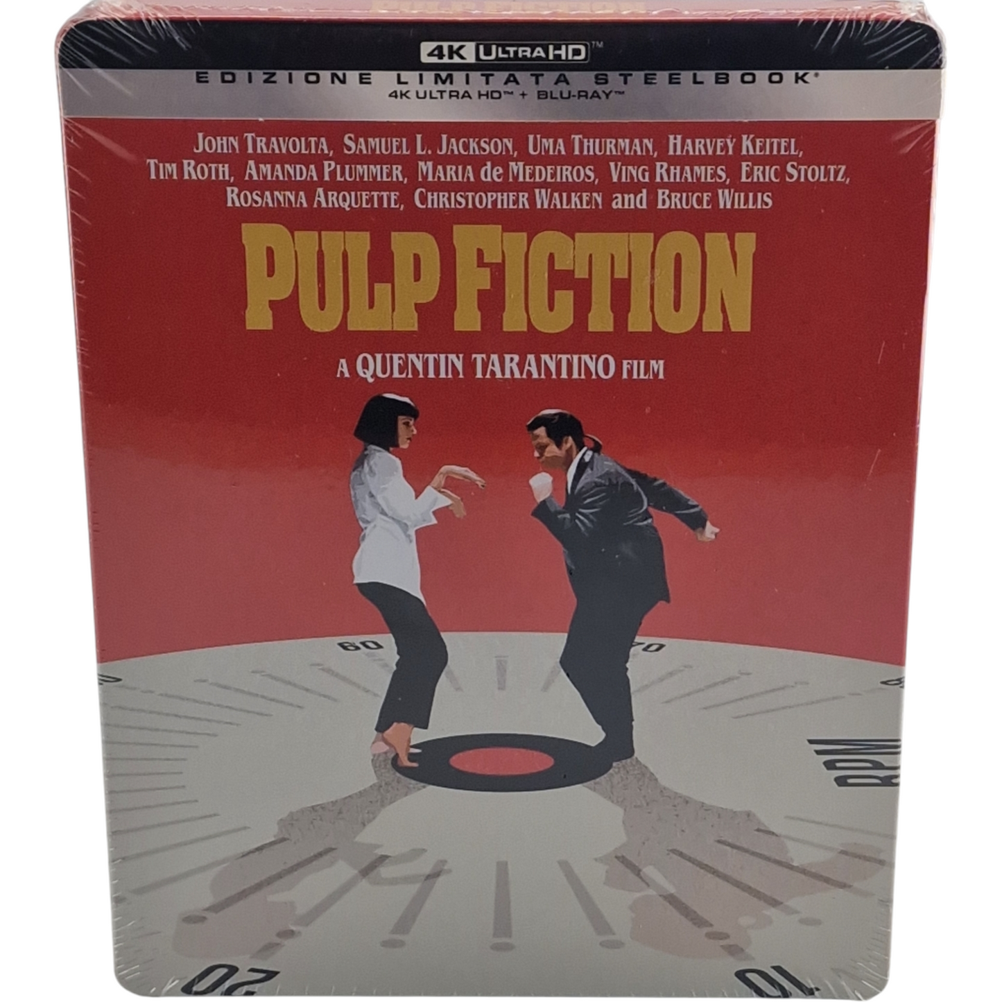 Pulp Fiction SteelBook 4K Ultra HD +Blu-ray éd limité Tarantino Travolta [-18] B