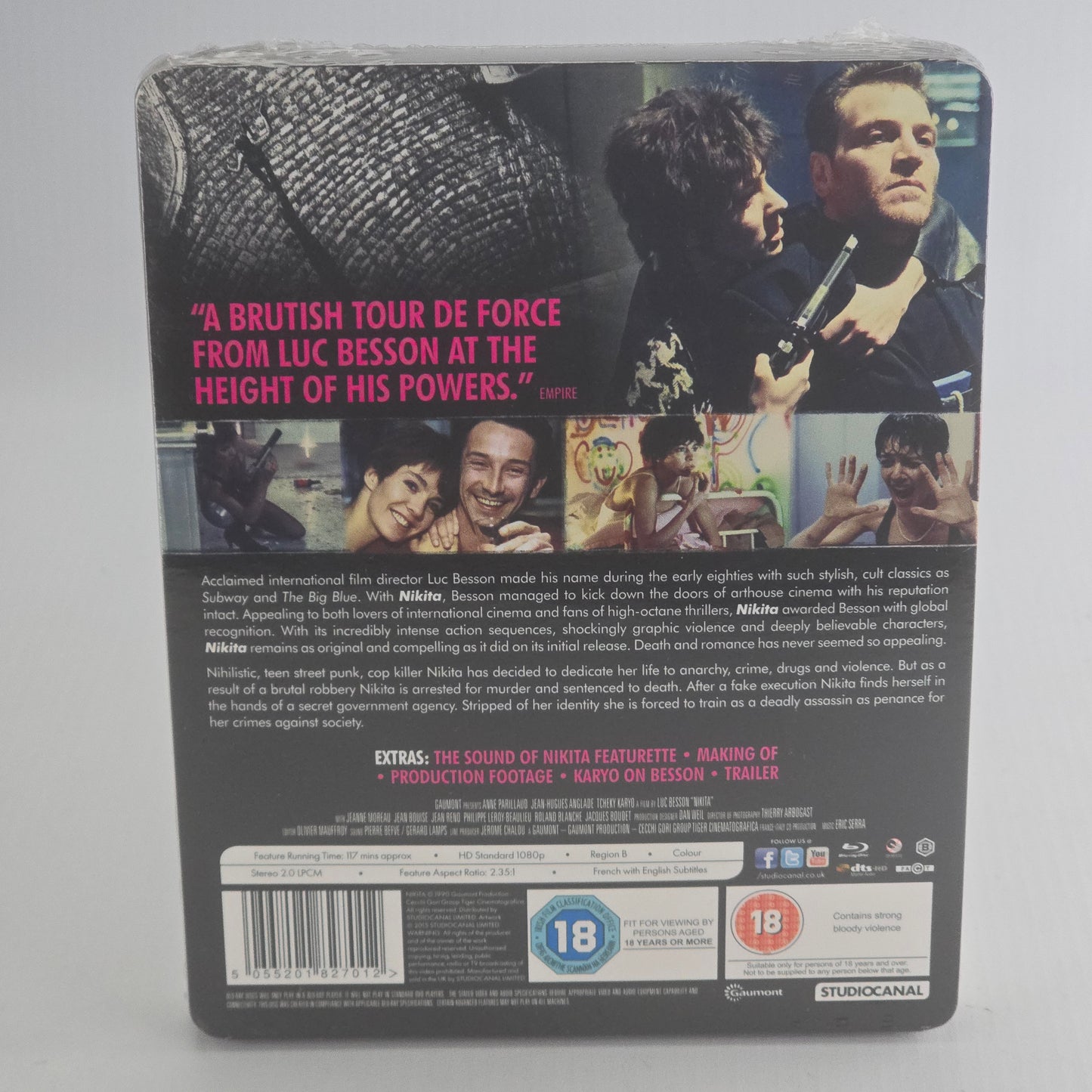 Nikita SteelBook Blu-ray Zavvi Limited  2000 Ex  Luc Besson Zone B [-18]