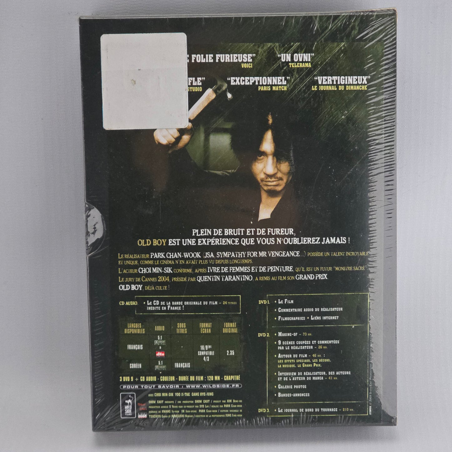 Old boy Edition ultime 3 DVD (Film + Bonus) + 1 CD (Bande originale) DigiPack  Zone 2