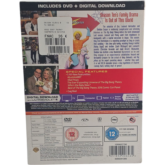 The Big Bang Theory Saison 10 (2016) Édition DVD Zone 2