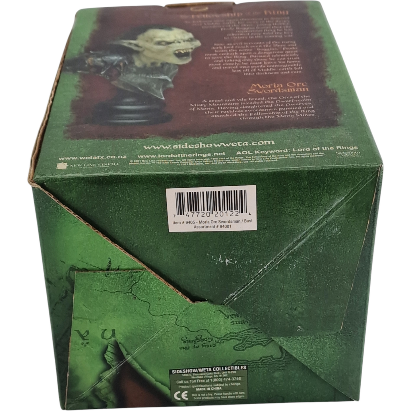 Seigneur des Anneaux Buste Resine Moria Orc Swordsman Sideshow Weta  Polystone 1/4
