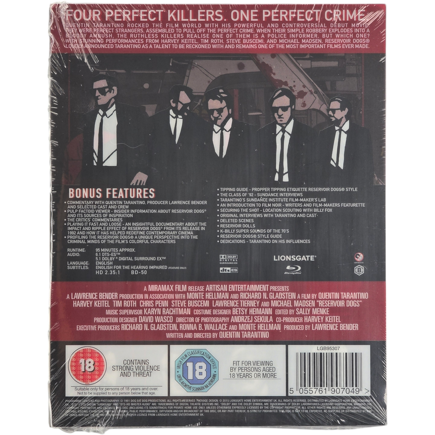 Reservoir Dogs Blu-ray Zavvi SteelBook Mondo X Exclusive Limitée 2016 Edit [-18]