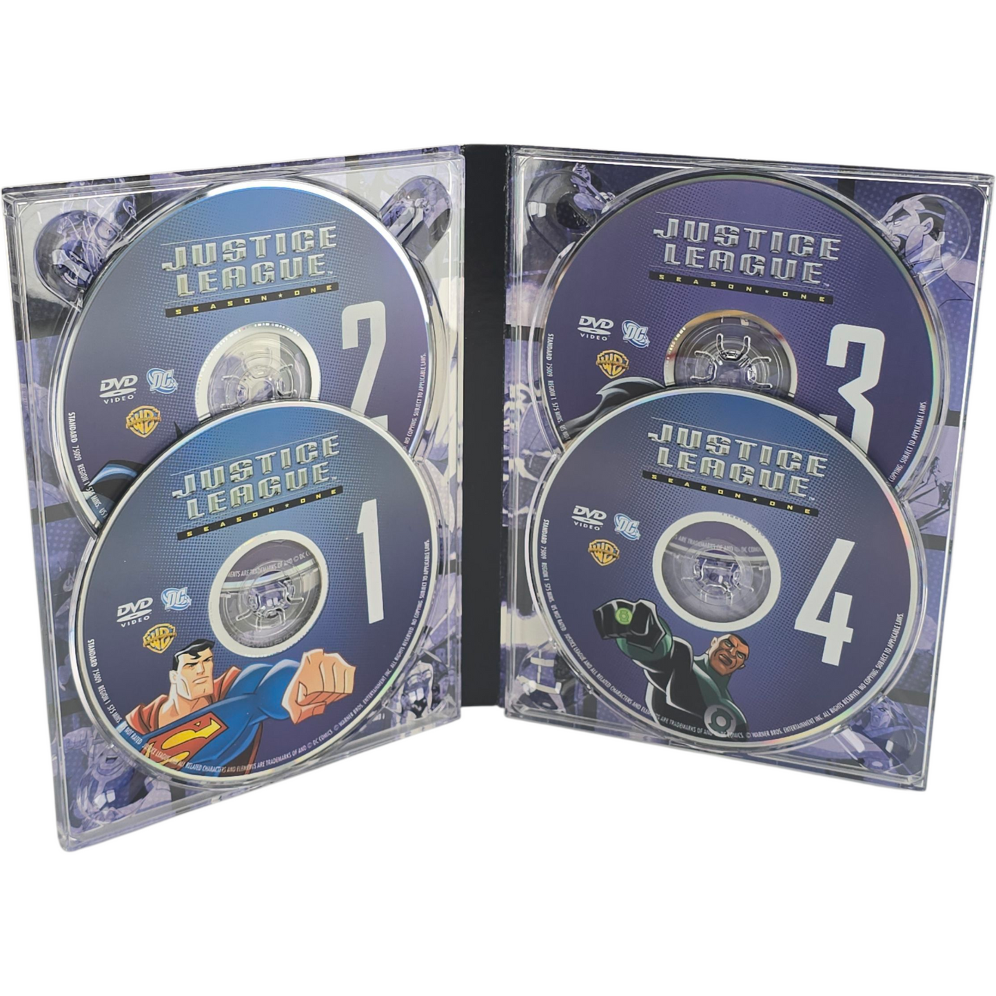 Justice League Unlimited: 4 DVD DigiPack Season 1 DC Comics Zone 1