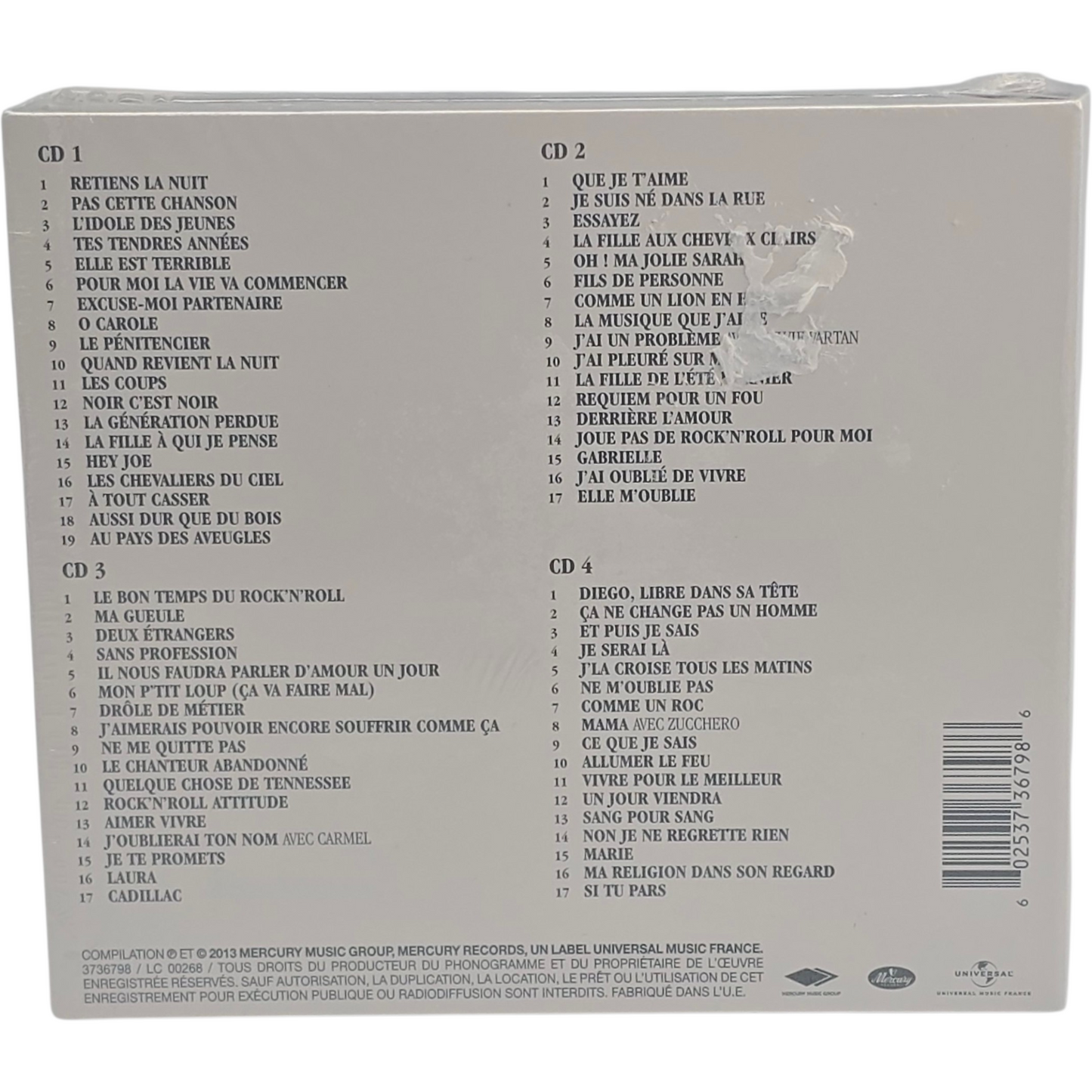 Johnny Hallyday Coffret 3 X CD Best Of Collection Hits Rock Français
