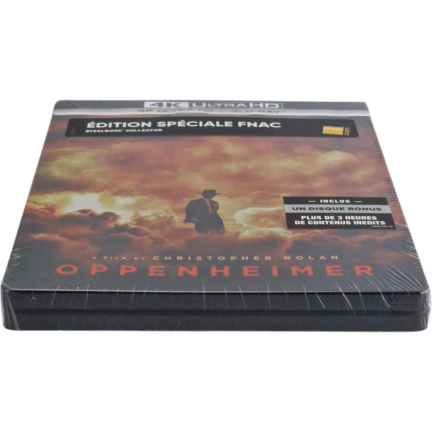 Oppenheimer Steelbook Embossé Blu-ray 4K Ultra HD+ Blu-ray édition Éxlusif Fnac B