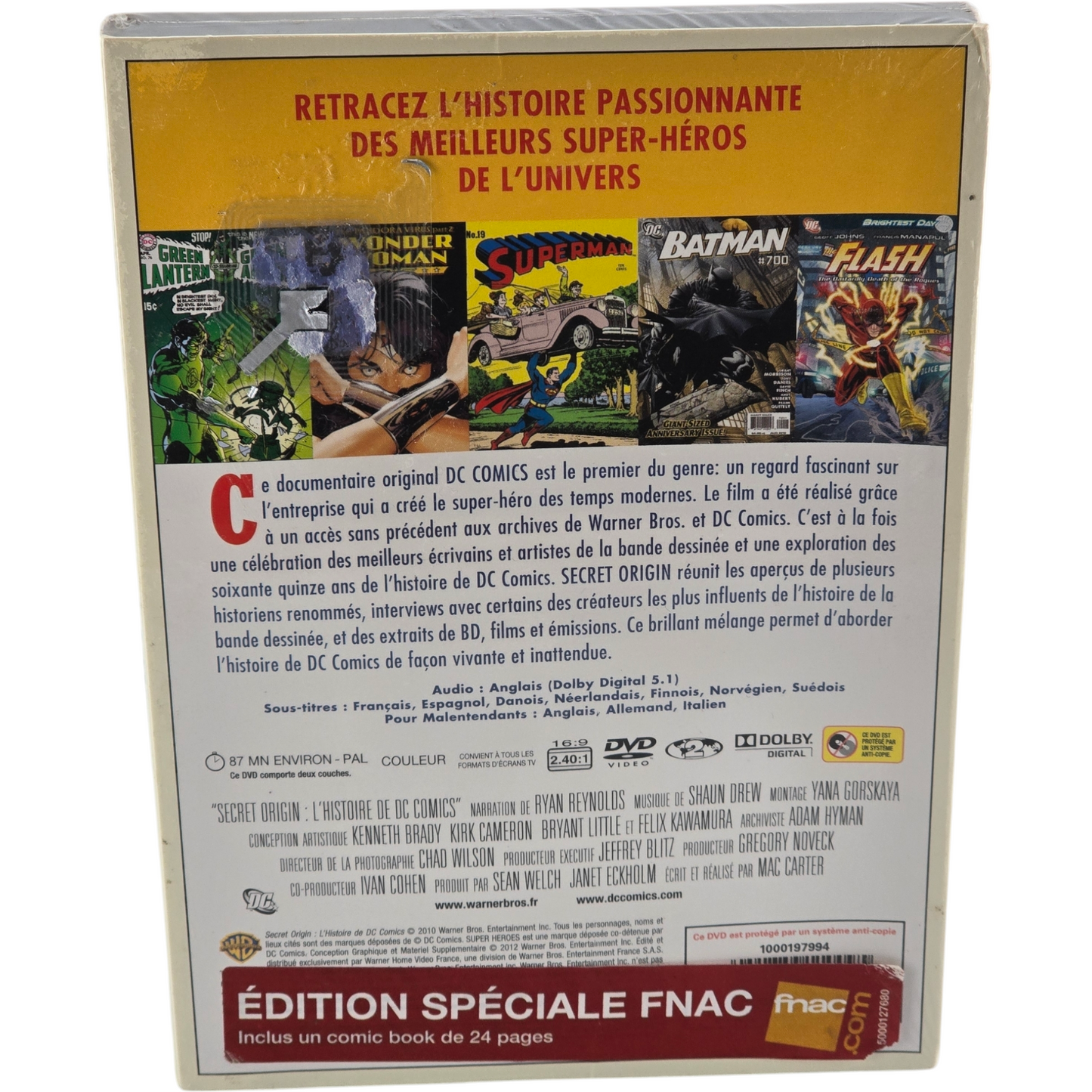 Secret Origin : L'histoire de DC Comics DVD + Comic Book 24 pages Spéciale Fnac