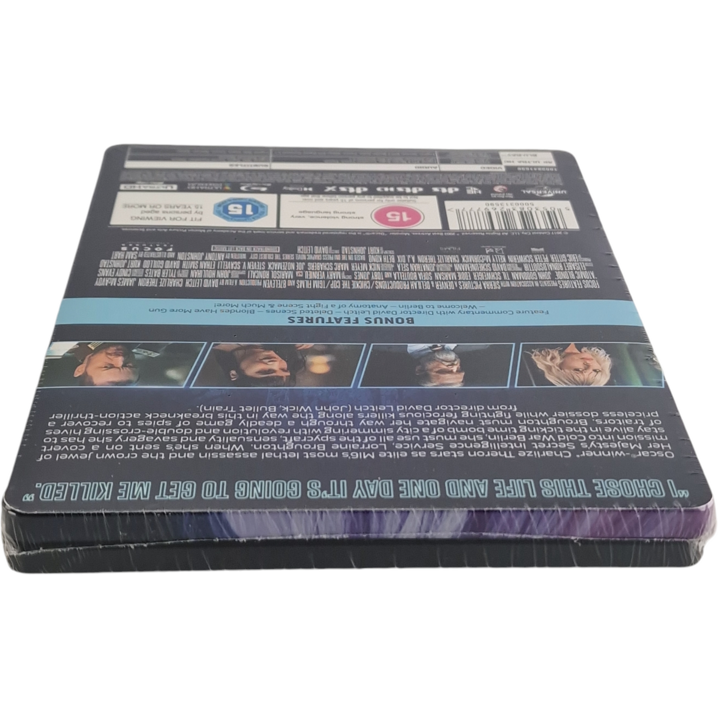 Atomic Blonde 4K Ultra HD + Blu-ray Steelbook Débossé Charlize Theron 2024  B