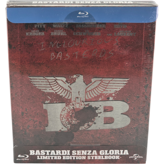 Inglourious Basterds Blu-ray SteelBook Débossé  Brad Pitt Tarantino 2016 [-18] B