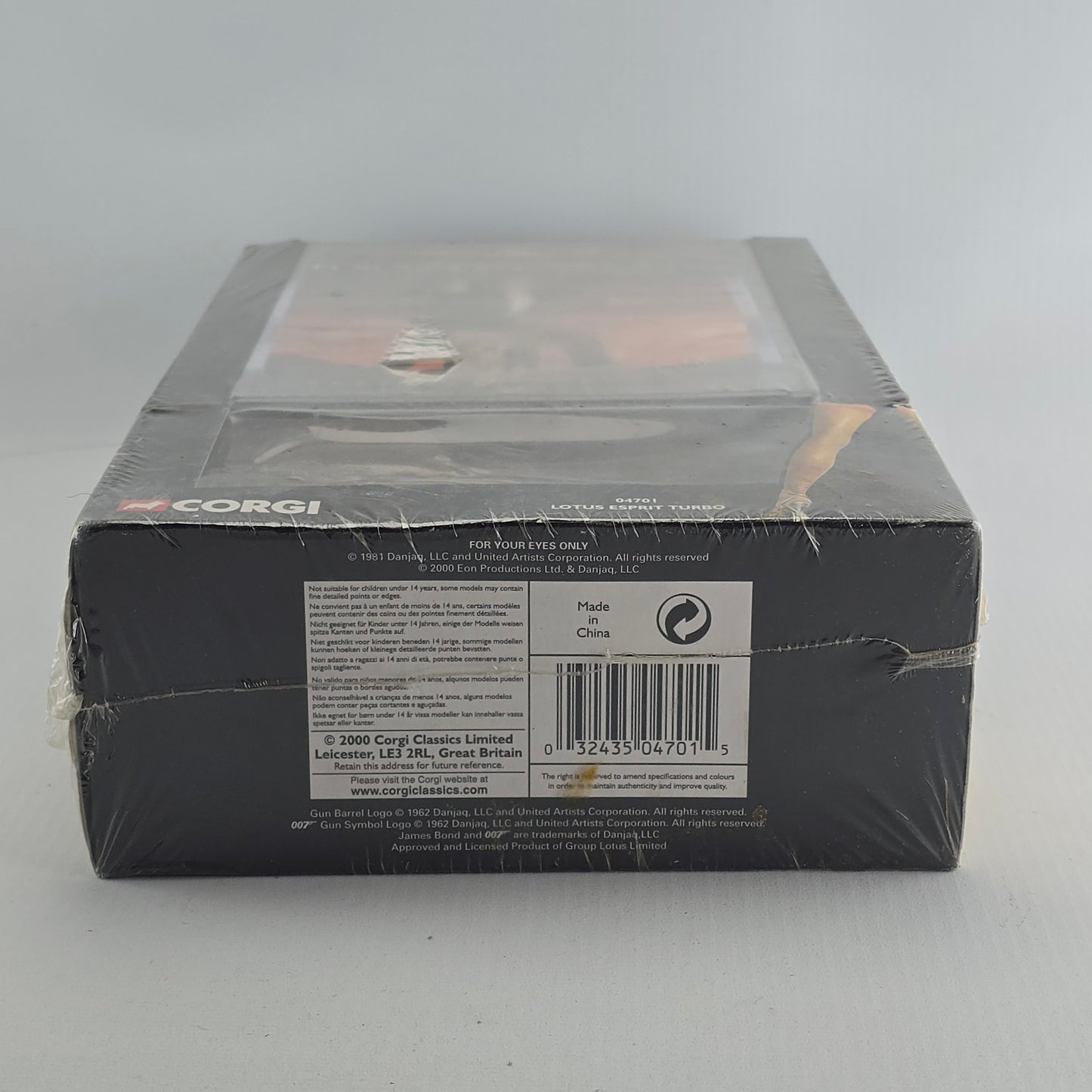 For Your Eyes Only 007 James bond DVD + Corgi Lotus Esprit Turbo (réf. 04701) Z A