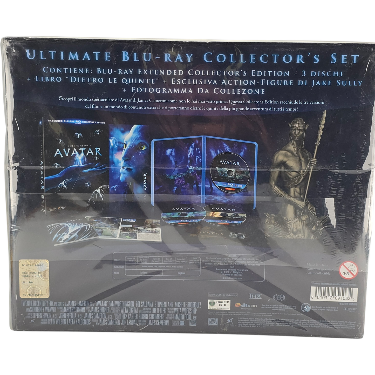 Avatar Blu-ray Collector étendue Série Limitée Numérotée Statuette Senitype Livre B