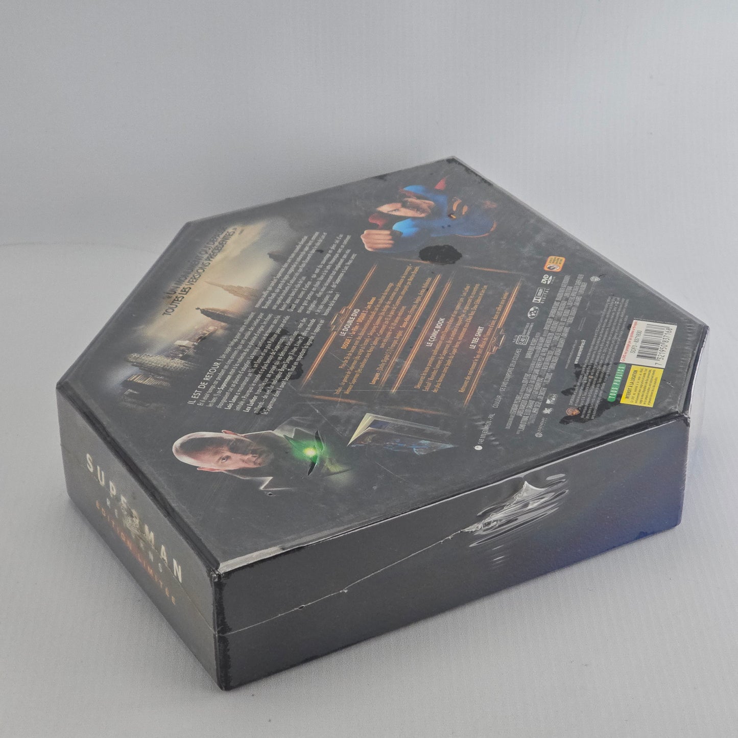 Superman returns 2X DVD Coffret Prestige Edt ltd+ 1 Tee-shirt officiel Superman Zone 2
