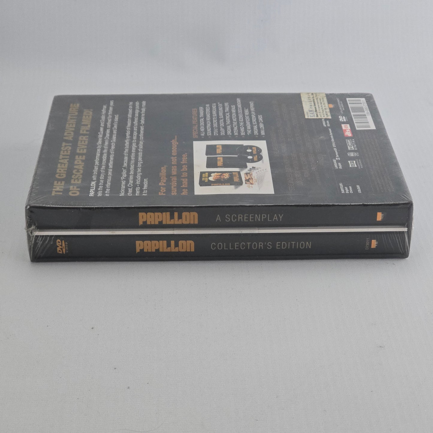 Papillon DVD  Collector 2 disques DVD + Reproduction du scénario original Zone 3