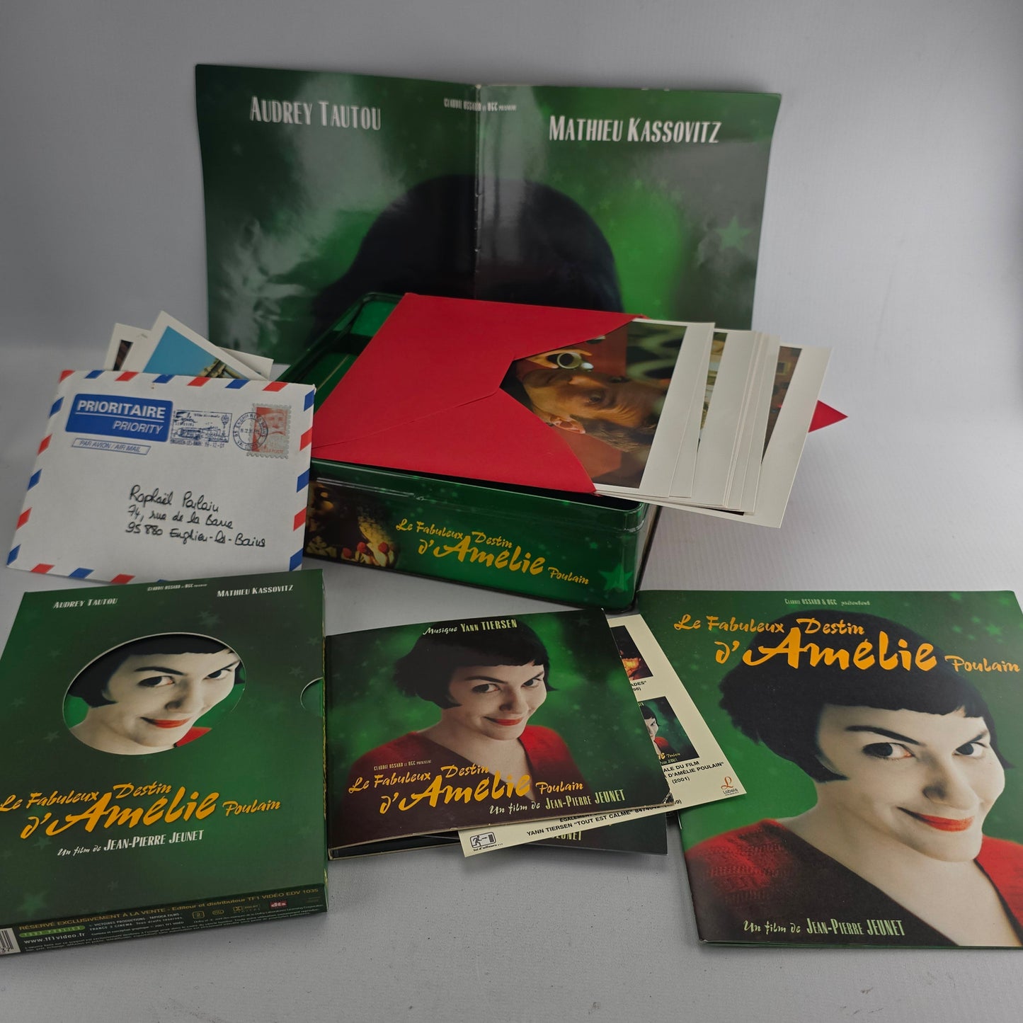 Amélie DVD + CD Metal Box DigiPack Collector's Cake Box" Tin Slipcover B