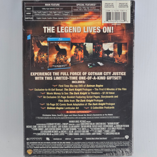 Batman Begins – Gift Set Blu-ray lenticulaire + comic book toutes zones