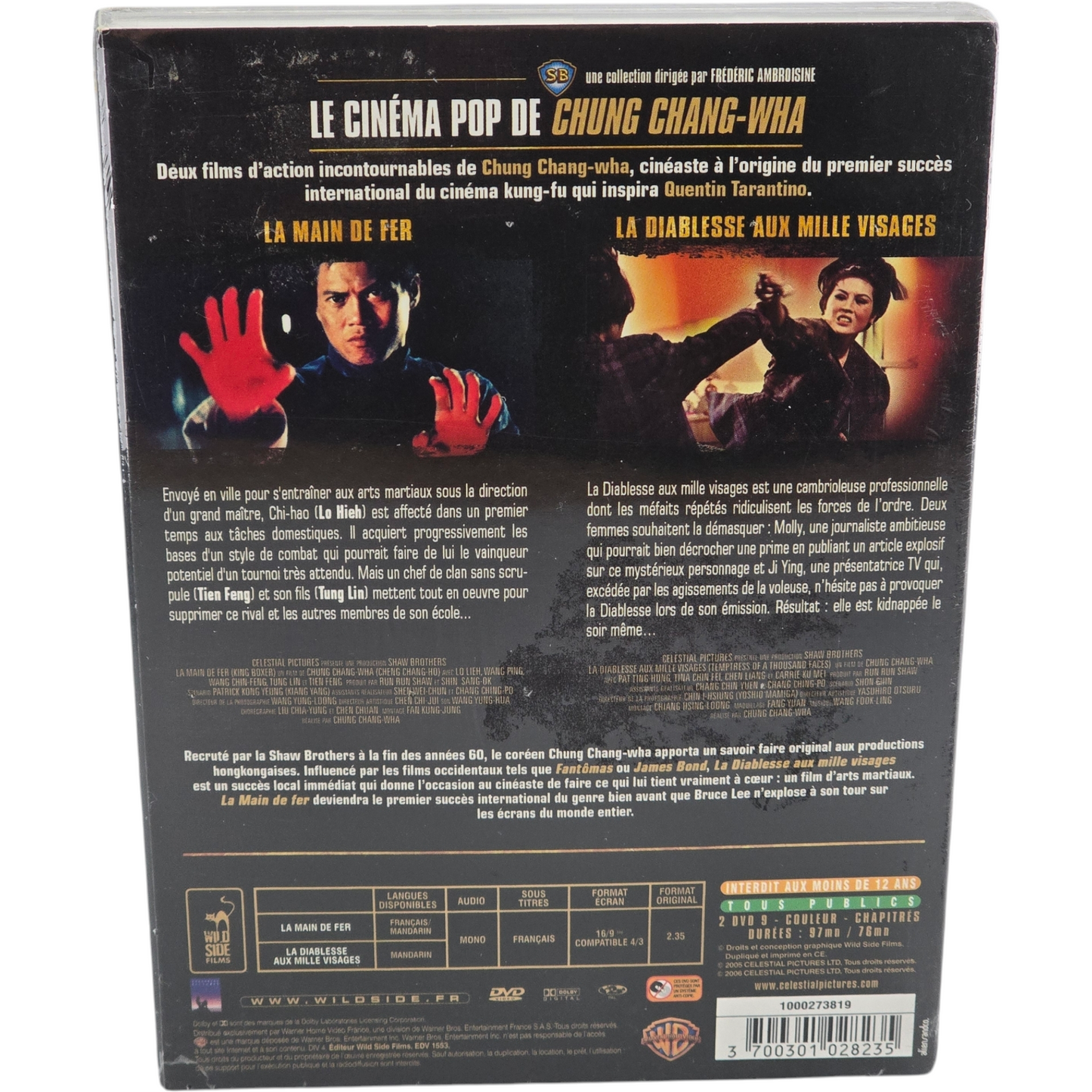 La main de fer + La diablesse aux mille visages DVD Cinéma pop  Chung Chang-Wha