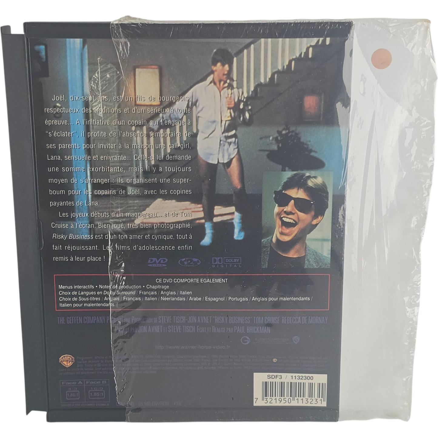 Risky Business DVD Snap Case Tom Cruise Zone 1 US Import