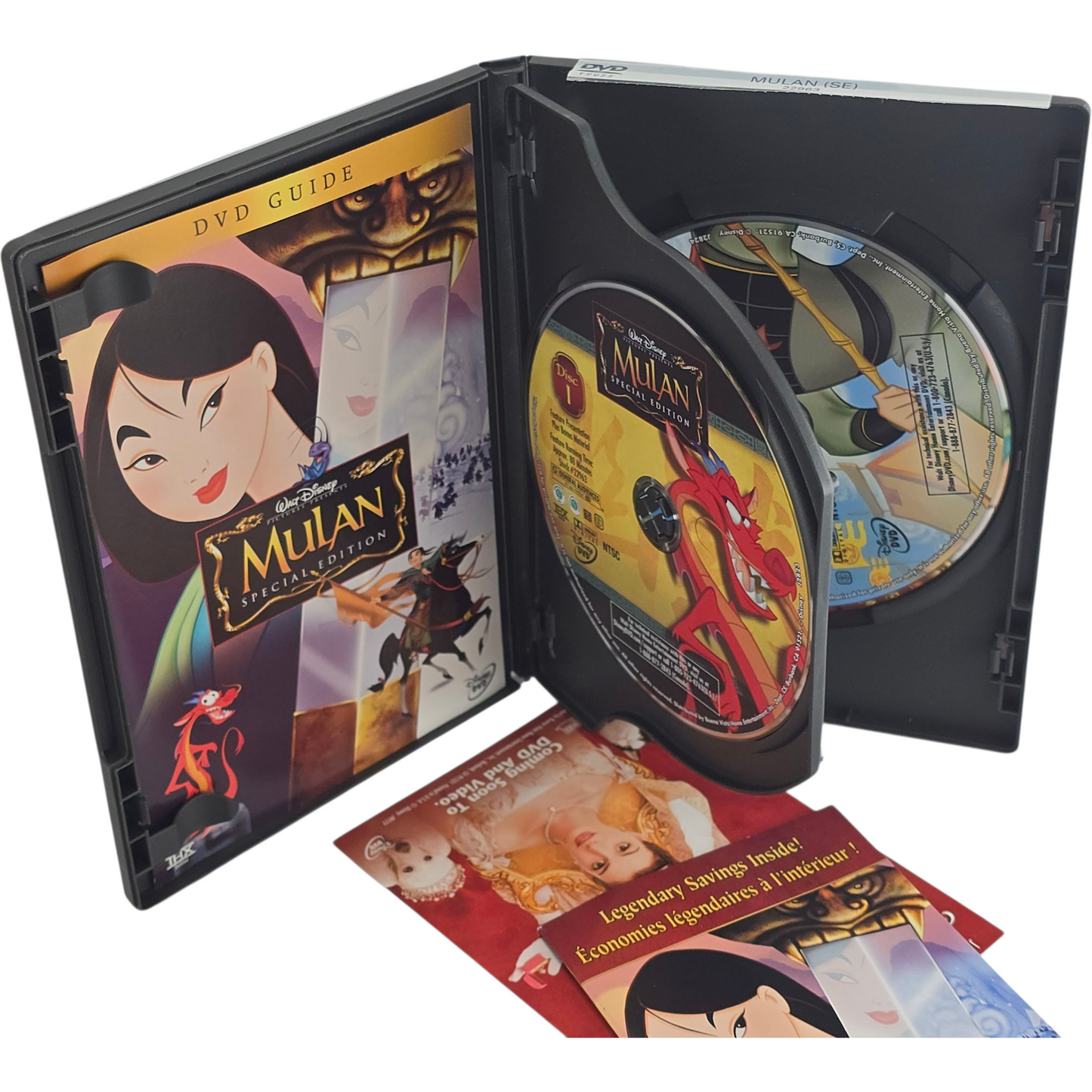 Mulan DVD Disney Classic 2-Disc Collector's Zone 1 Canada Import