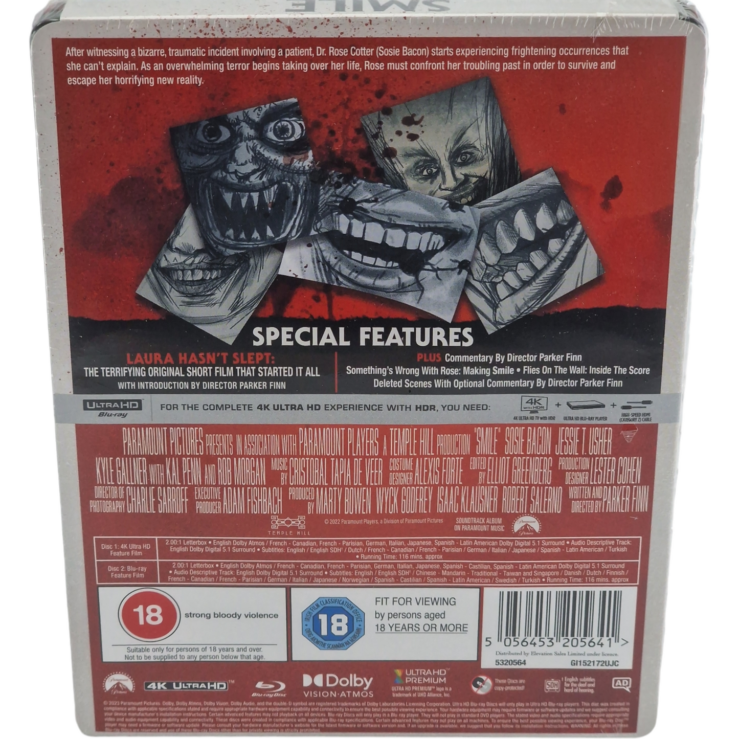 Smile SteelBook Édition Collector 4 K Ultra HD + Blu-ray  Parker Finn [-18] Zone Libre