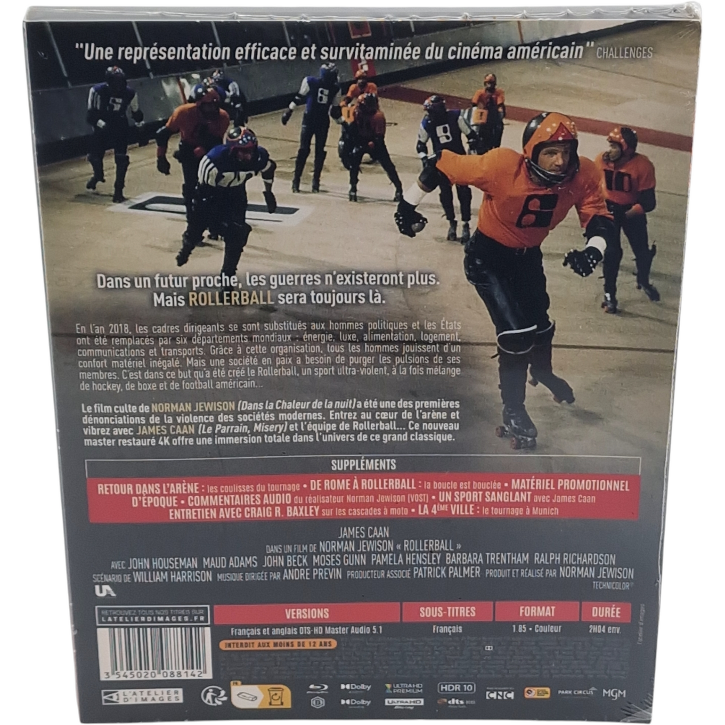 Rollerball 4K  Ultra HD + Blu-ray + [étuit] James Caan, John Houseman Region B