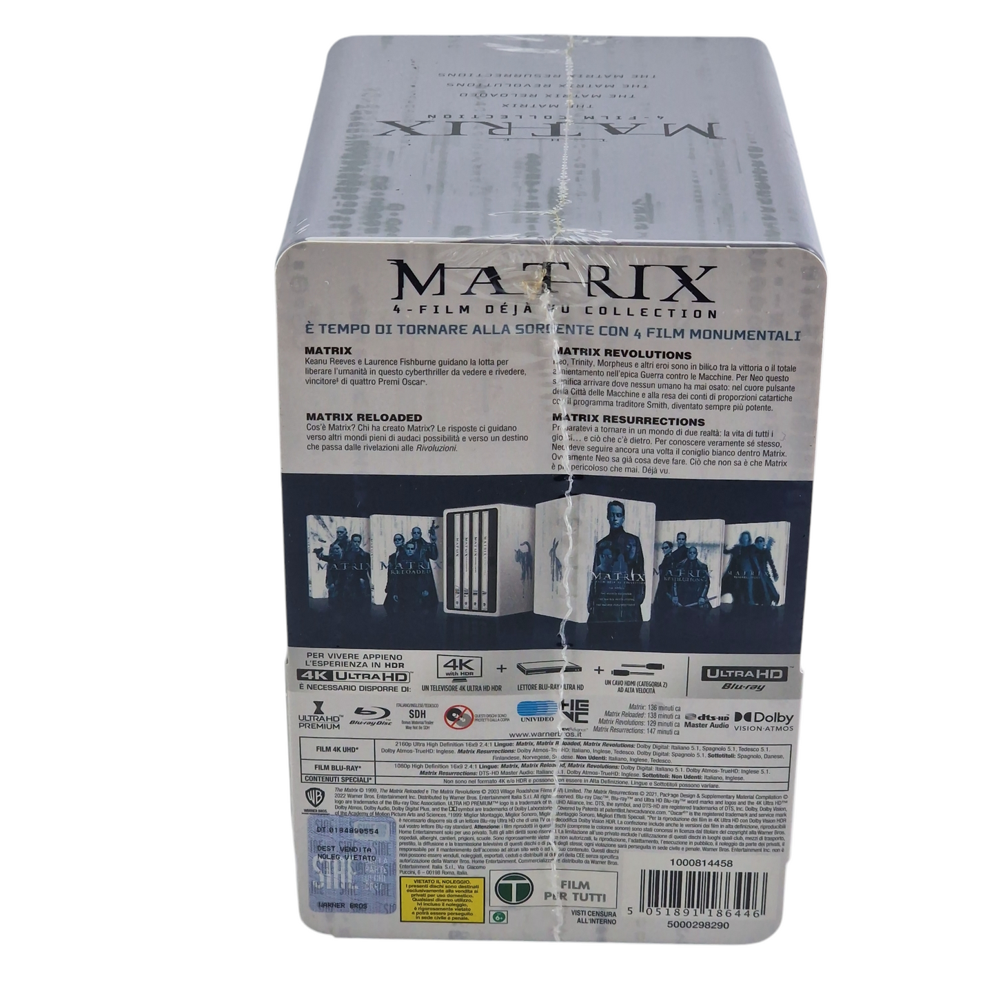 The Matrix: 4-Film : Steelbook 4K Ultra HD+Blu-ray Collector Déjà Vu Collection  B