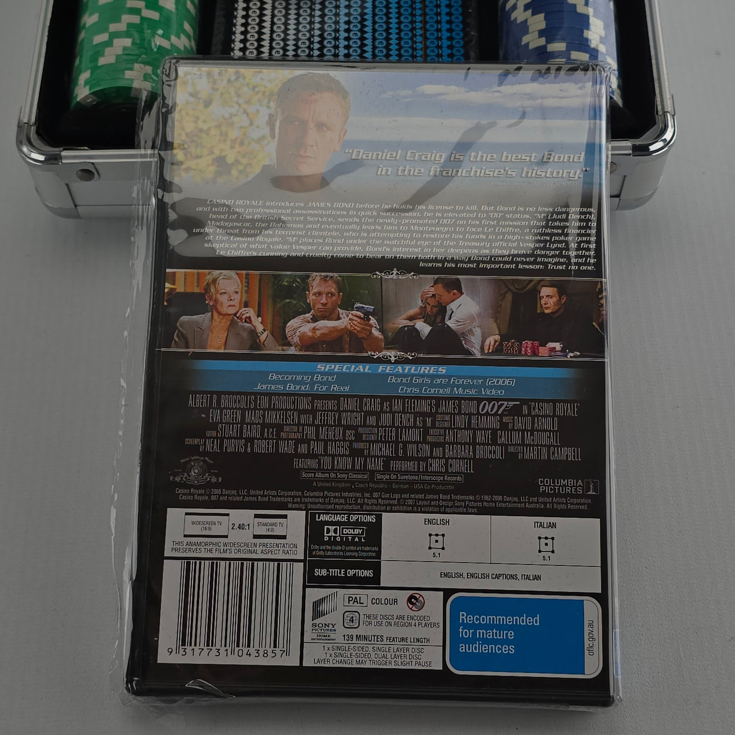 Casino Royale DVD Collection Edition Limitée Valise en aluminium Poker Zone 2