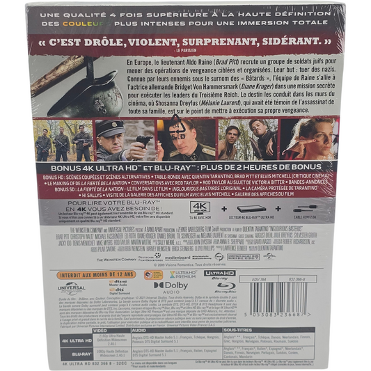 Inglourious Basterds - SteelBook 4K Ultra HD + Blu-ray - Visuel 3