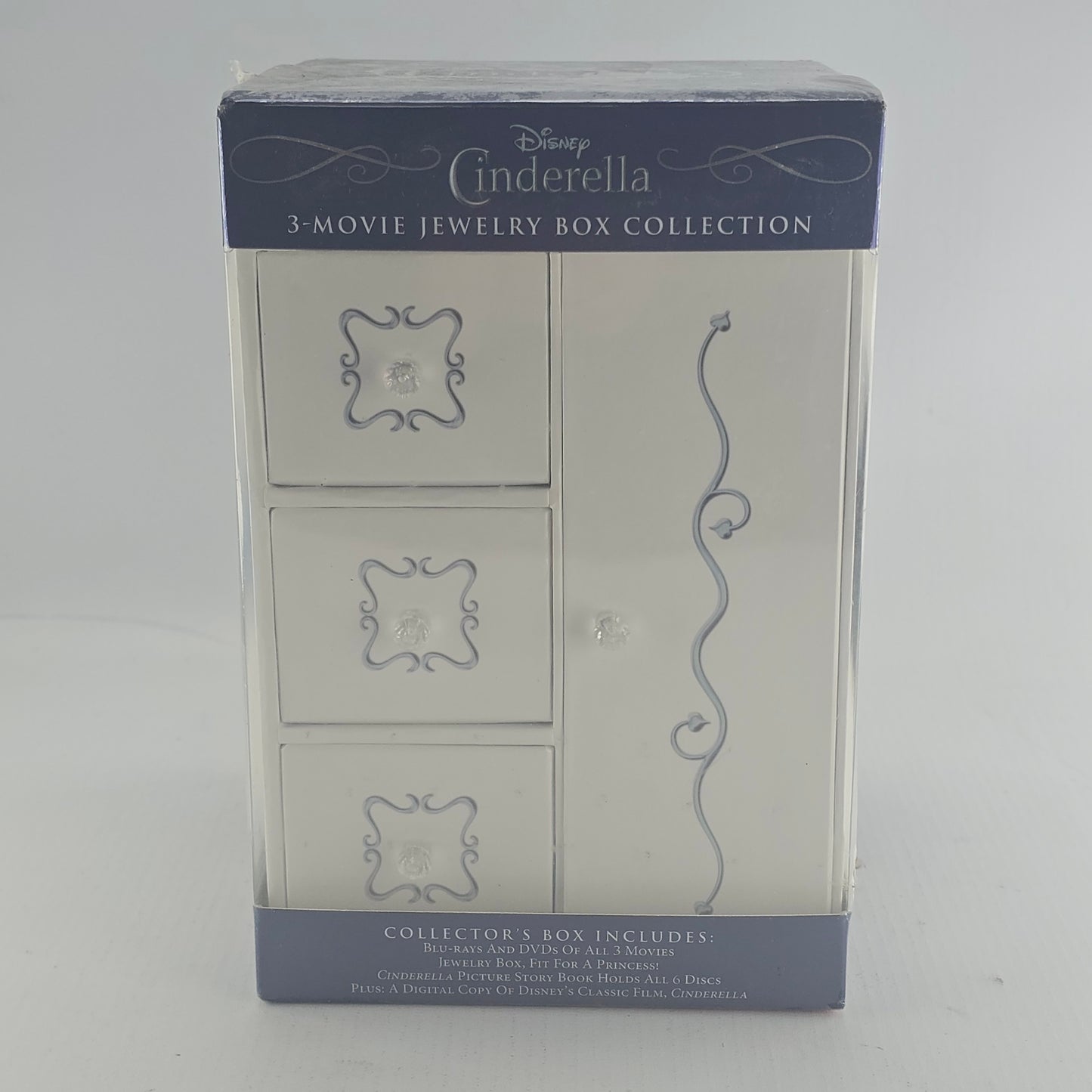 Cinderella Trilogy Blu-ray+ DVD + Jewelry Box Packaging Collector Zone A Disney