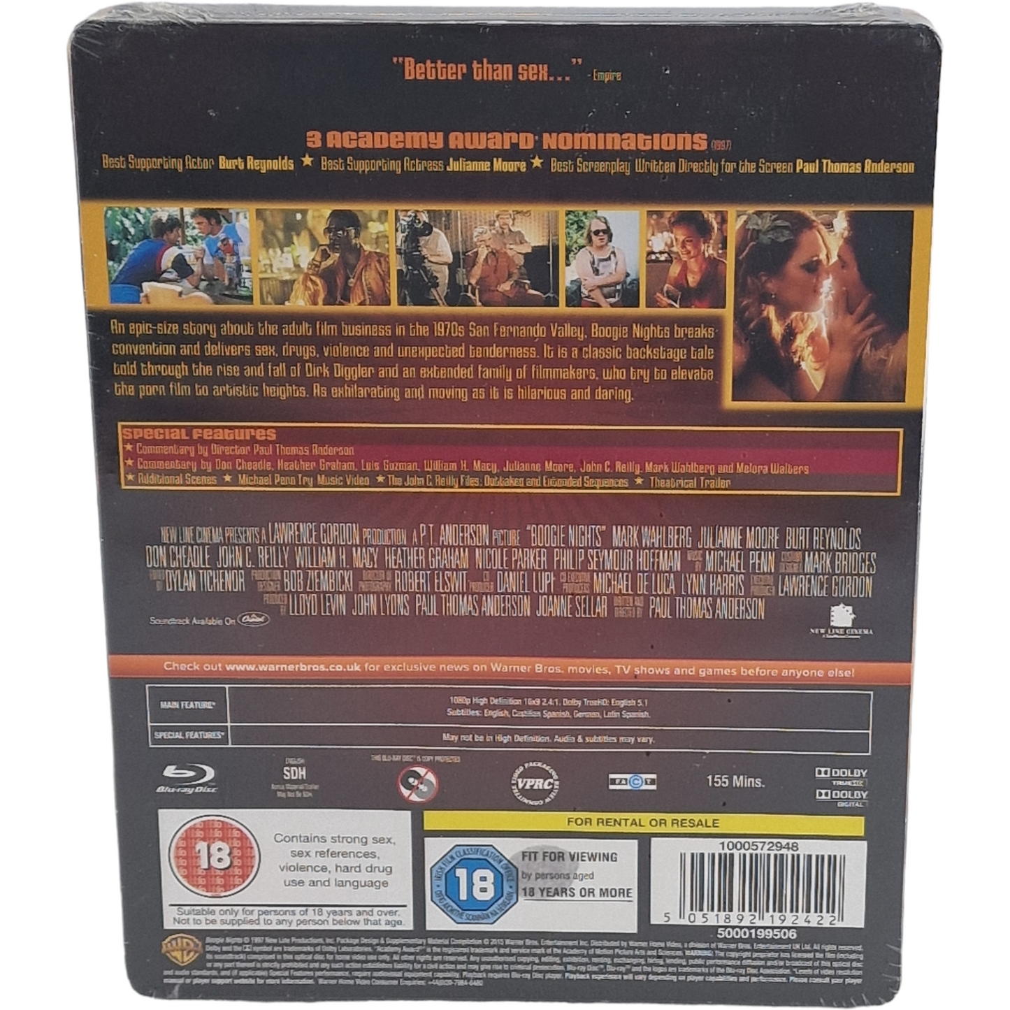 Boogie Nights Blu-ray SteelBook Débossé Zavvi Mark Wahlberg,Julianne Moore[-18]B
