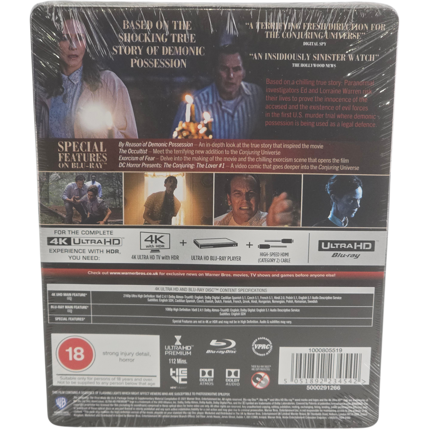 The Conjuring: The Devil Made Me Do It SteelBook 4K Ultra HD + Blu-ray  B [-18]