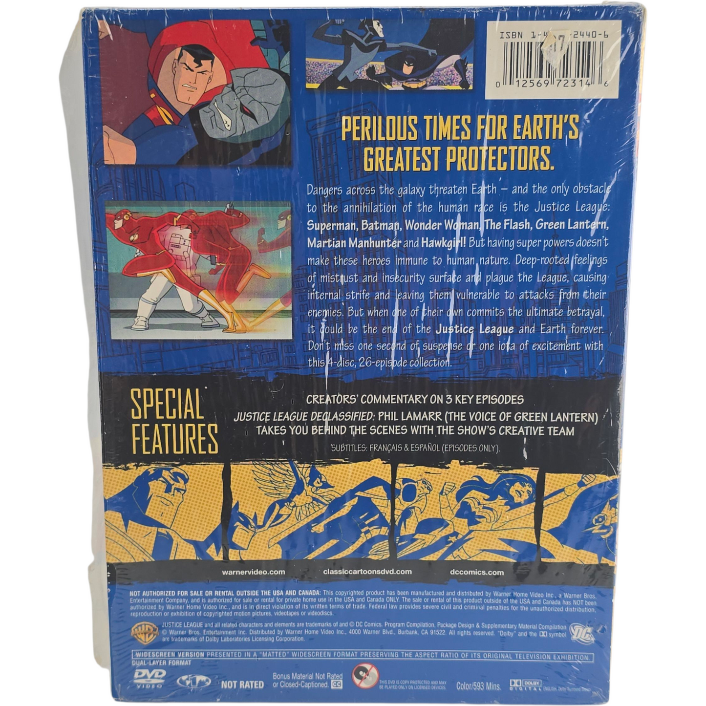 Justice League Unlimited: 4 DVD DigiPack Season 2 DC Comics Zone 1