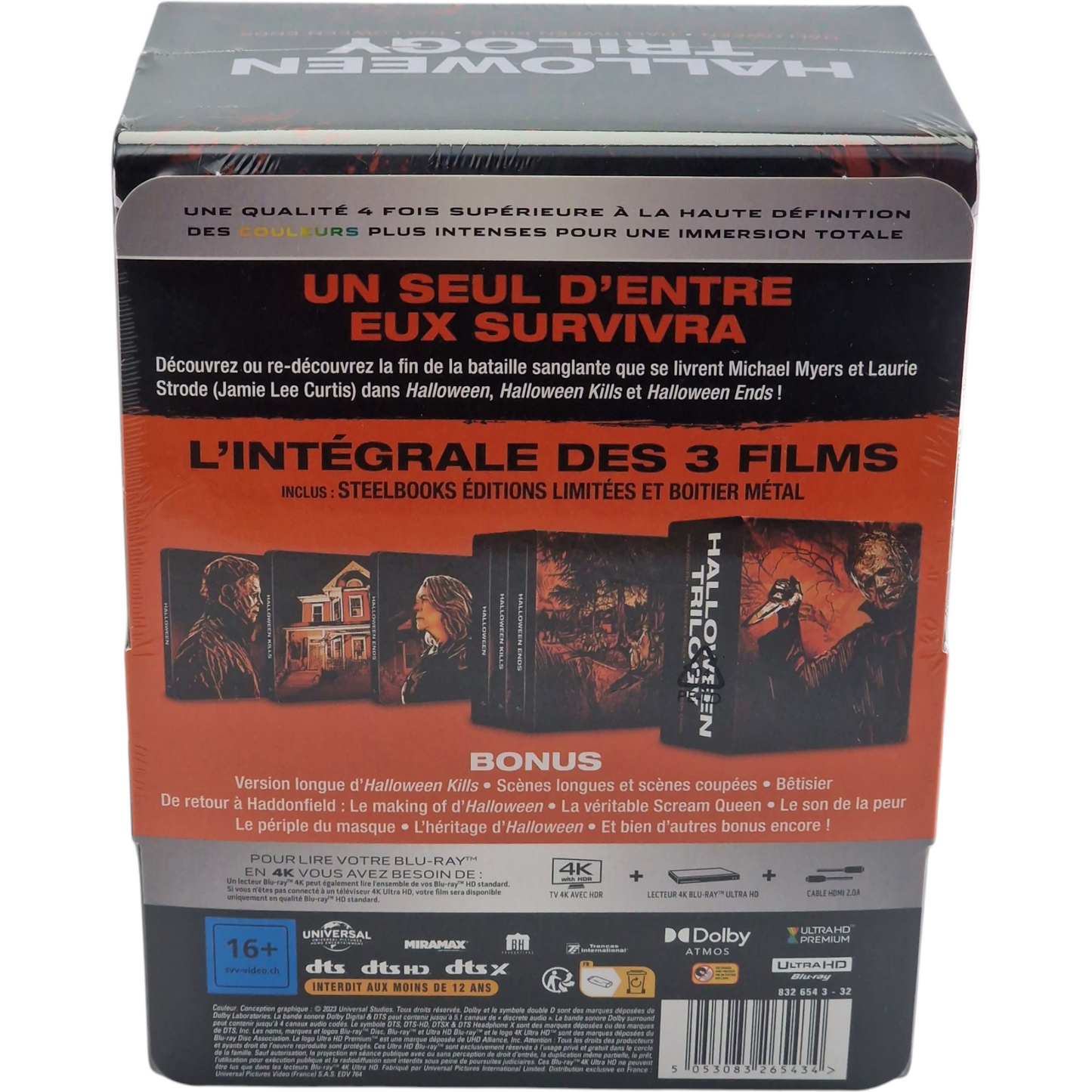 Halloween La Trilogie  4K Ultra HD+Blu-ray  : Steelbook Édition Collector Libre